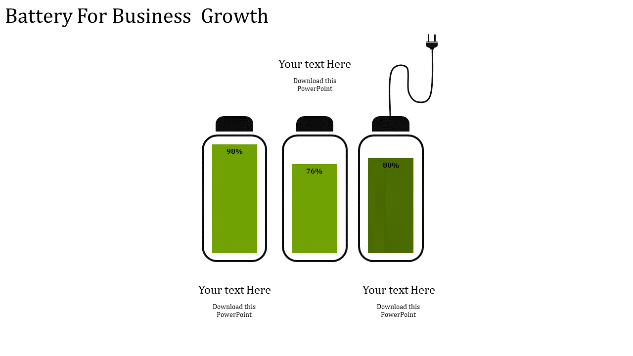 business strategy template-Battery For Business Growth-3-green